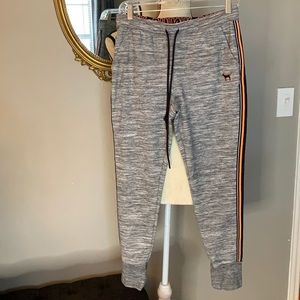 VS PINK drawstring joggers.